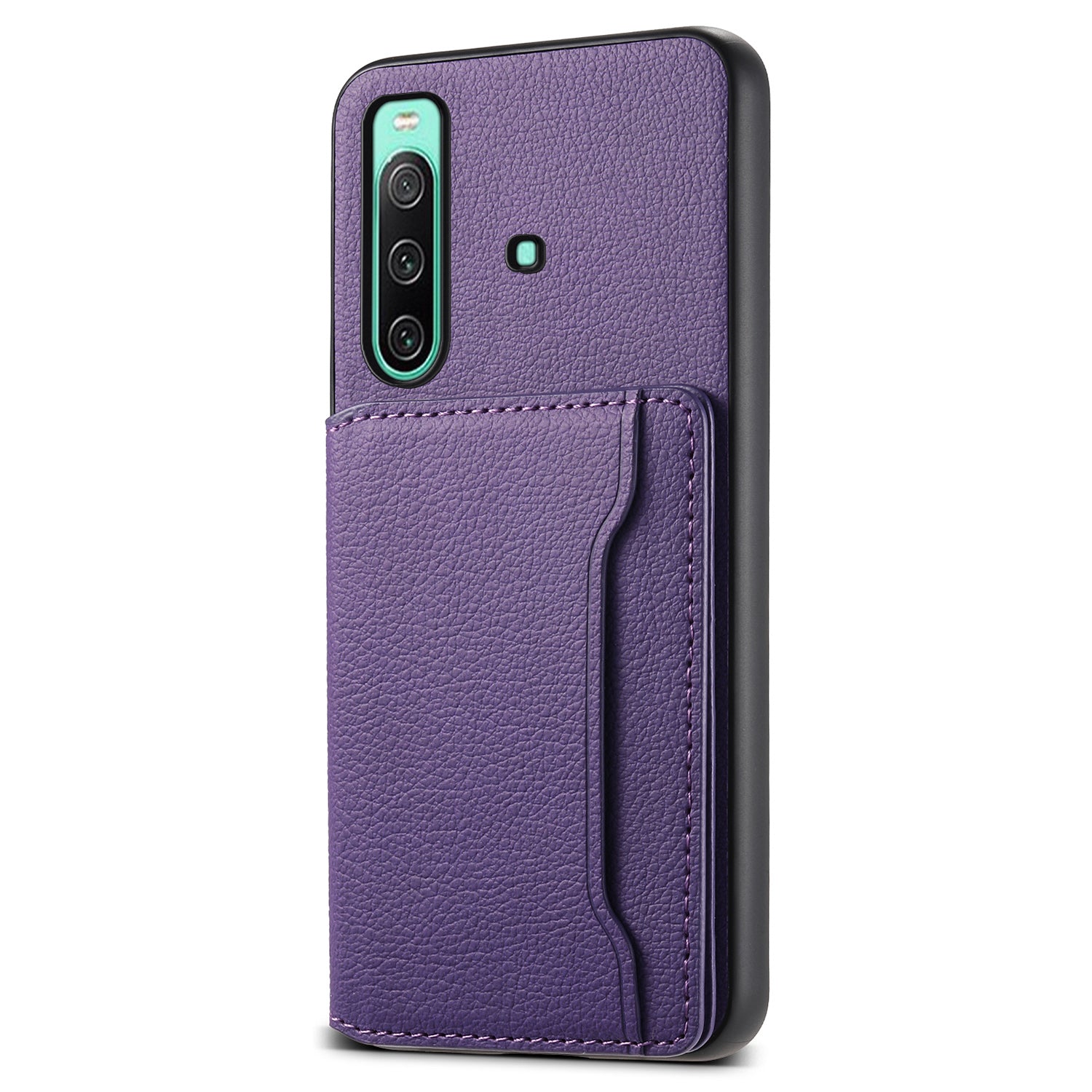 For Sony Xperia 10 IV 5G Phone Case Card Slots TPU+PC+PU Kickstand Cover For Sony Xperia 10 IV 5G Phone Case Card Slots TPU+PC+PU Kickstand Cover